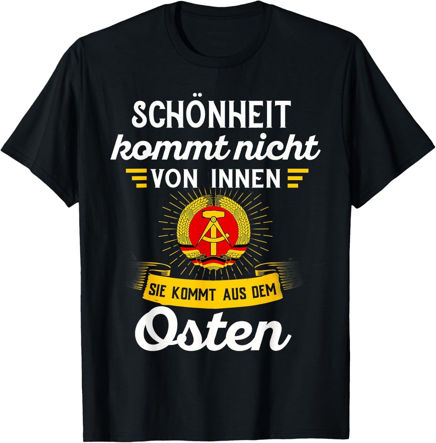 Ossi Gift Men's NVA East GDR Women's East Germany T-Shirt - T-Shirt | Black
