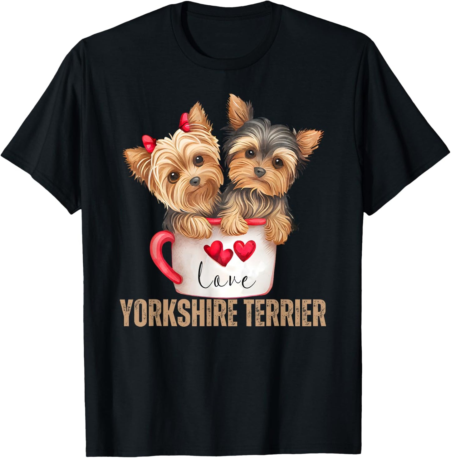 Yorkshire Terrier Dog Lover Gifts Shirt Yorkie T-Shirt - T-Shirt | Black