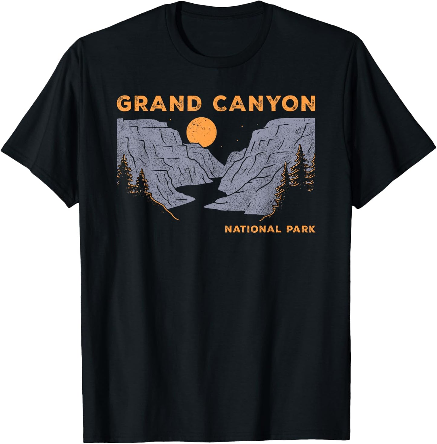 Grand Canyon National Park Shirt Arizona Vintage Men T-Shirt - T-Shirt | Black