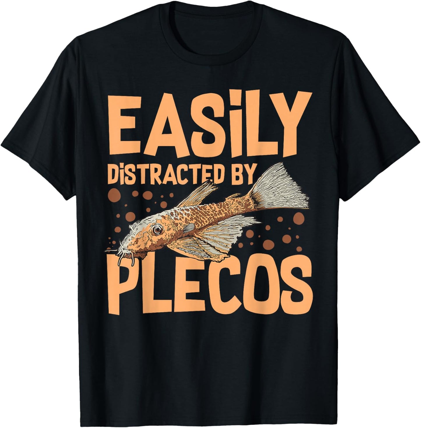 Plecostomus Pleco Fish Aquarium Food Tank Zebra Cave T-Shirt - T-Shirt | Black