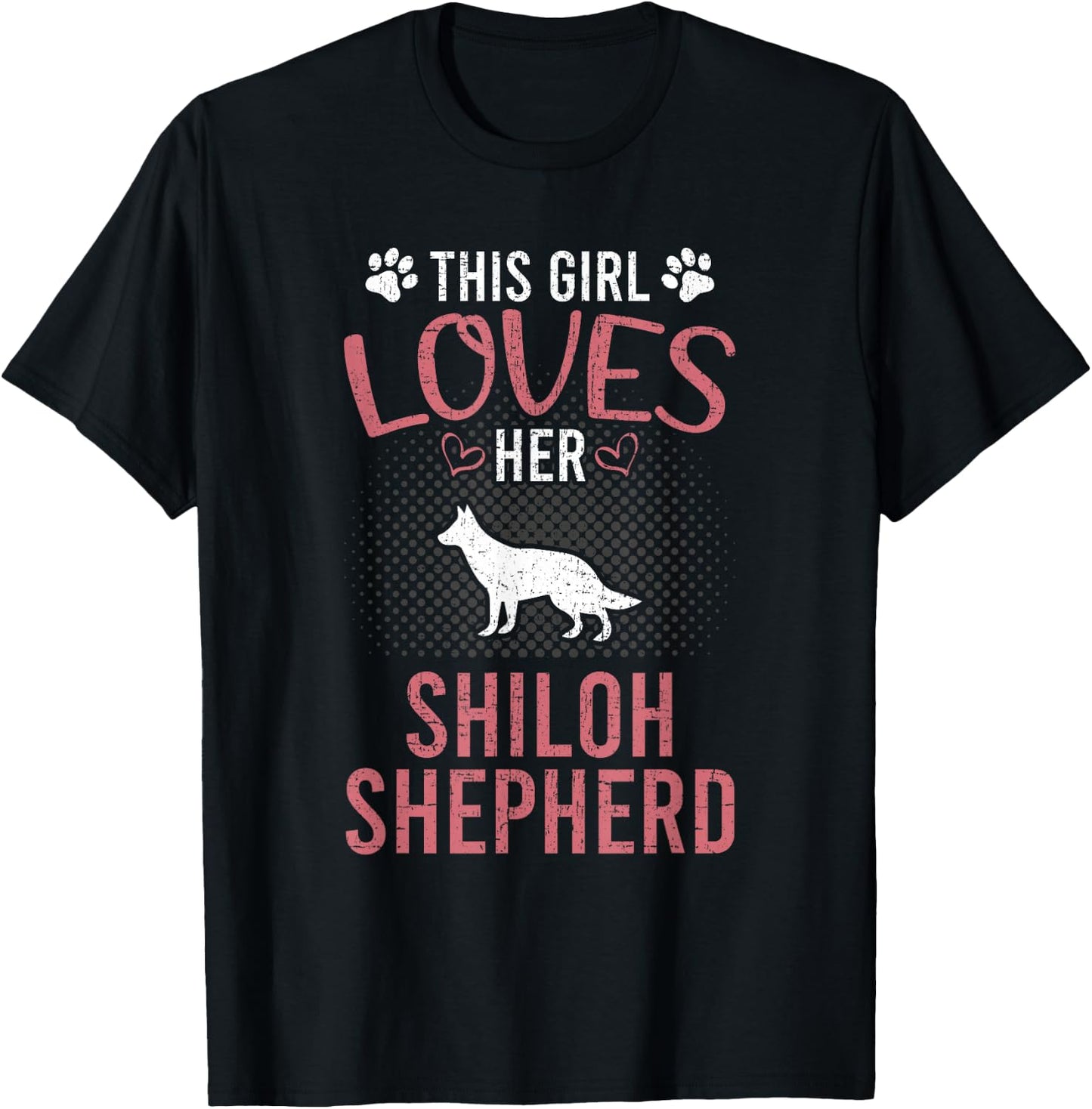This Girl Loves Her Shiloh Shepherd Dog Lover T-Shirt - T-Shirt | Black