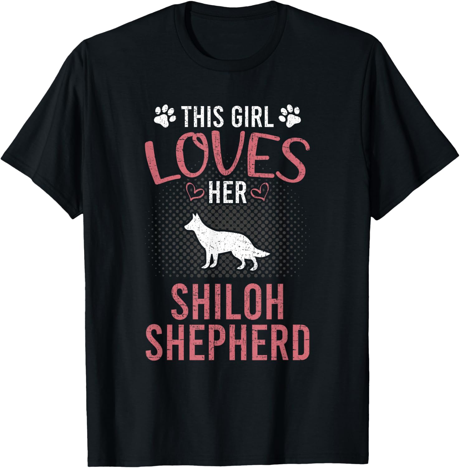 This Girl Loves Her Shiloh Shepherd Dog Lover T-Shirt - T-Shirt | Black