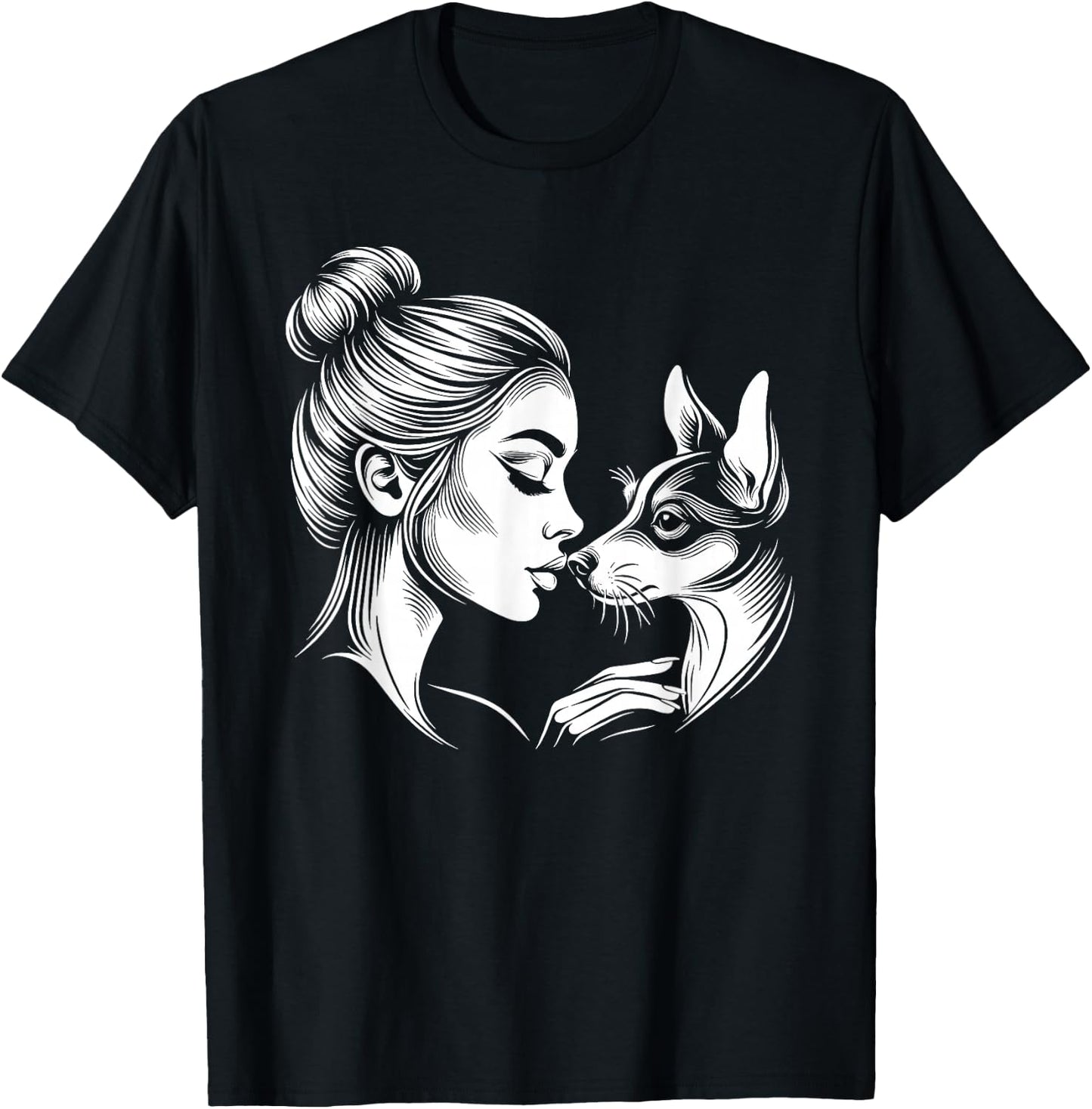 Rat Terrier Mom Cute Rat Terrier Dog Mother's Day T-Shirt - T-Shirt | Black