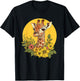 Charming Giraffe Surrounded By Flowers T-Shirt - T-Shirt | Black