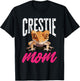 Crested Gecko Reptile - Crestie Mom T-Shirt - T-Shirt | Black