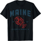 Maine Est. 1820 Lobster Vintage Pride T-Shirt - T-Shirt | Black