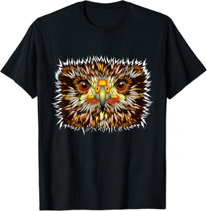 Beautiful Hawk Lover Hawk Eyes Nature Outdoor Wildlife T-Shirt - T-Shirt | Black