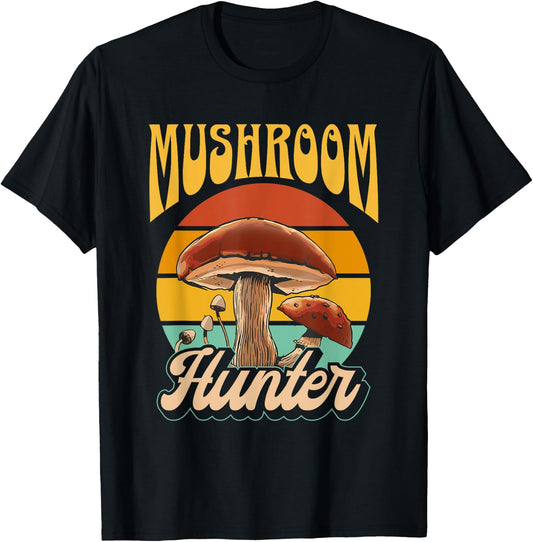 Mushroom Hunter Picking Collect Picker Collecting T-Shirt - T-Shirt | Black