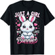 Just a girl who loves rabbits T-Shirt - T-Shirt | Black