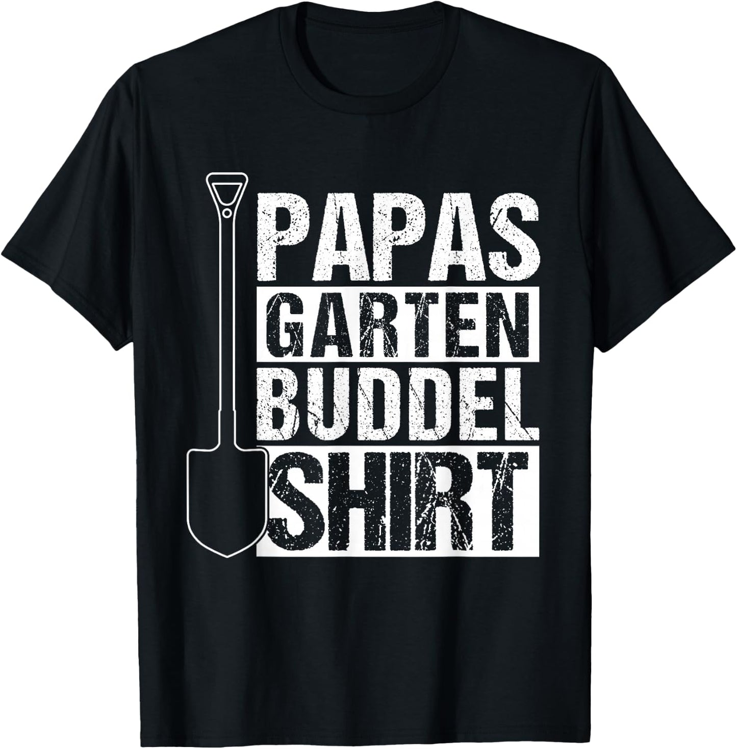 Papas Garden Buddelshirt Gardener Father's Day Gift , black T-Shirt - T-Shirt | Black