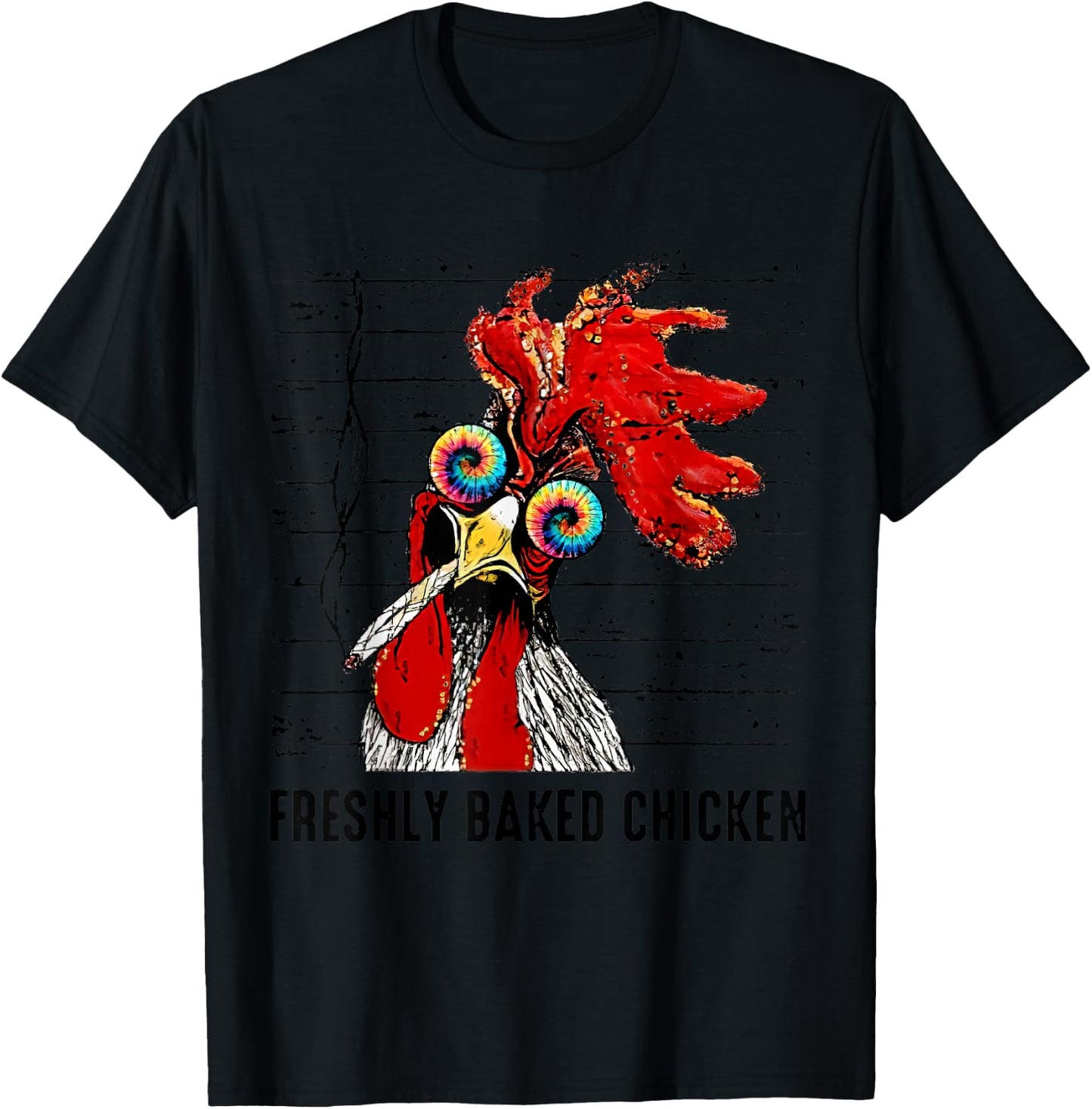 Freshly Baked Chicken Funny Smoking Chicken T-Shirt - T-Shirt | Black