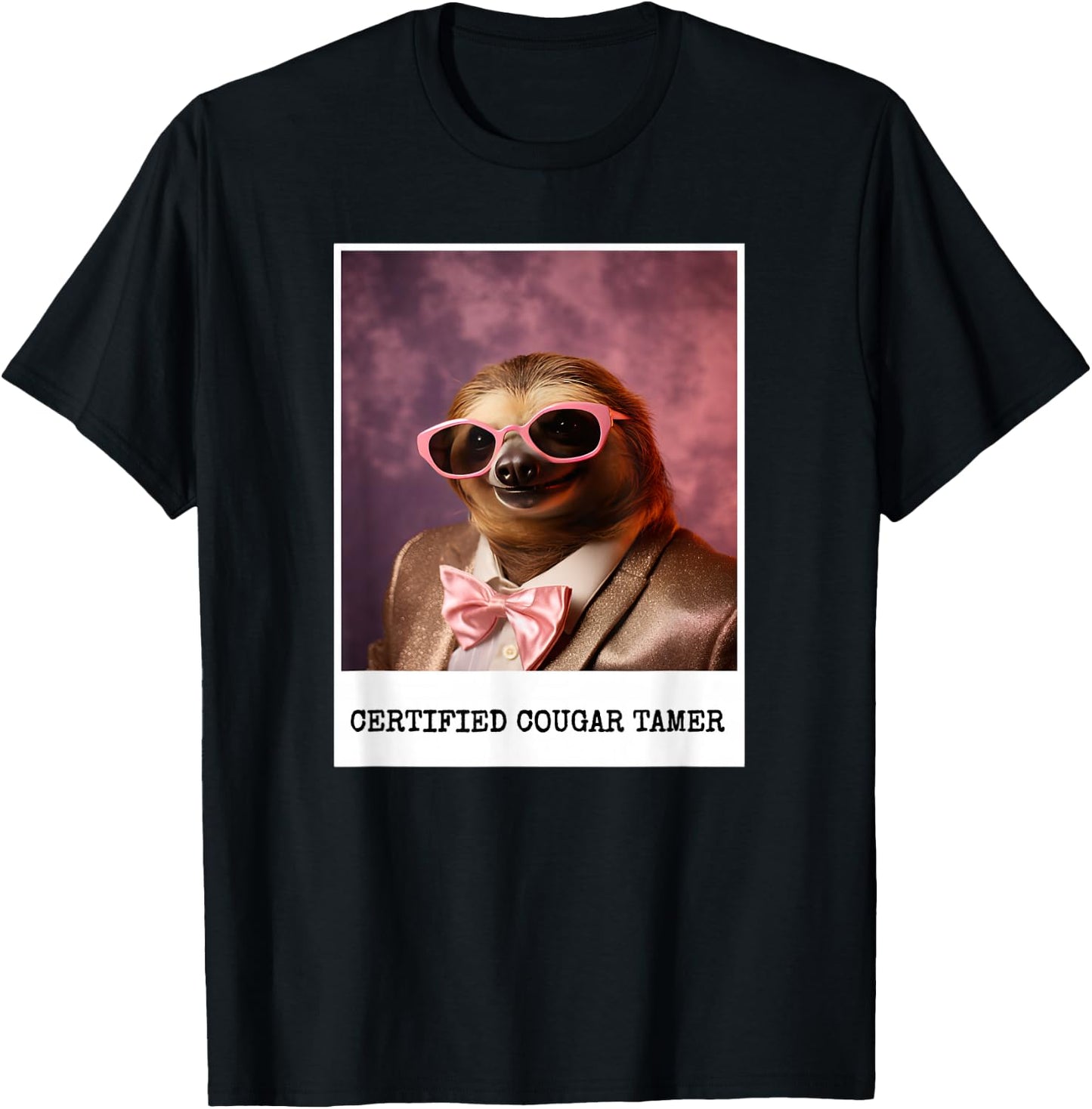Cougar Bait I Love Older Women Certified Cougar Tamer T-Shirt - T-Shirt | Black