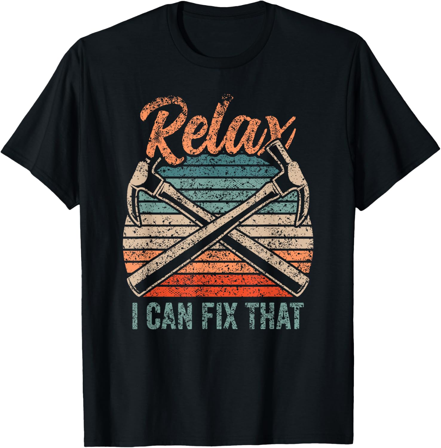 Relax I Can Fix That Repairing Handymen Handyman Diy T-Shirt - T-Shirt | Black