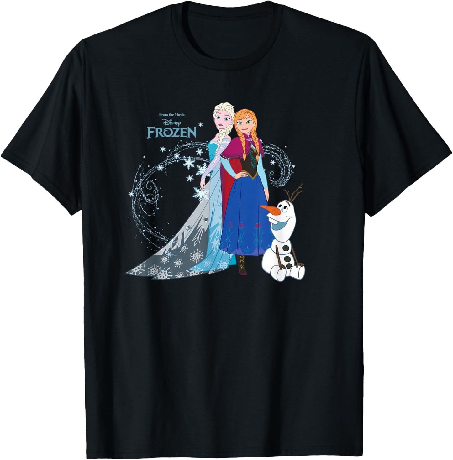 Disney Frozen Sisters , black T-Shirt - T-Shirt | Black