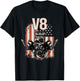 V8 American Muscle Car , black T-Shirt - T-Shirt | Black