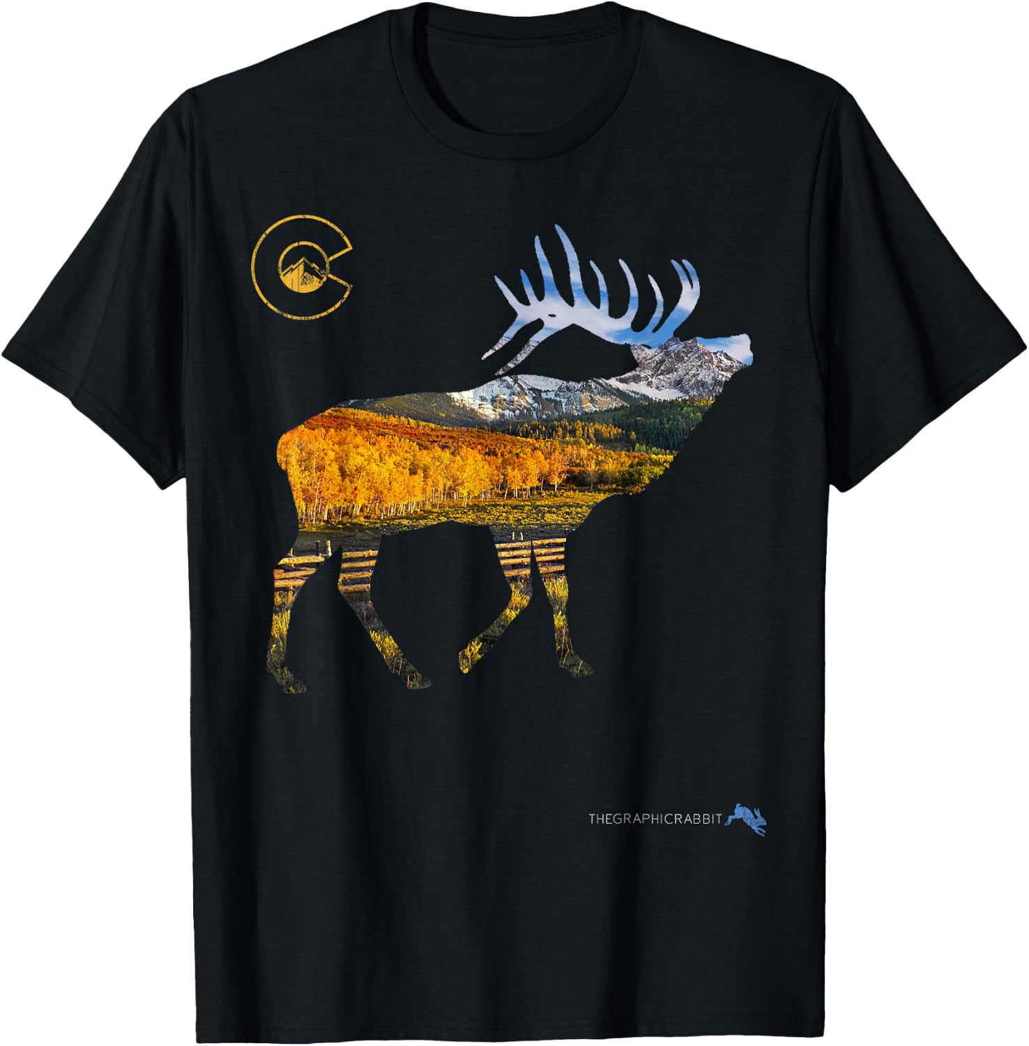 Colorado Elk Hunting T-Shirt - T-Shirt | Black