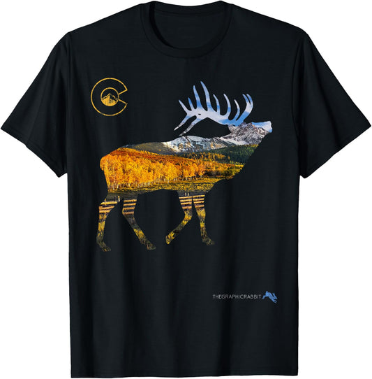 Colorado Elk Hunting T-Shirt - T-Shirt | Black
