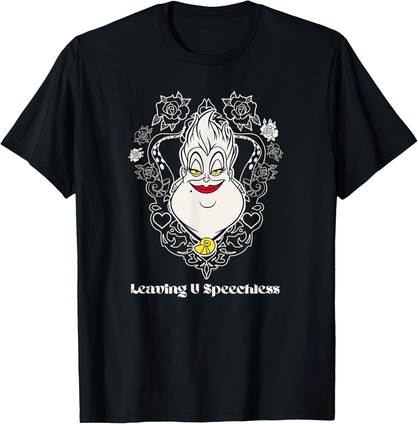 Disney Villains Ursula Little Mermaid Leaving U Speechless T-Shirt - T-Shirt | Black