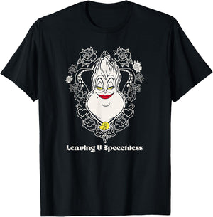 Disney Villains Ursula Little Mermaid Leaving U Speechless T-Shirt - T-Shirt | Black