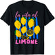 La Vita al Limone Funny Italian Lemon Fruit Summer Aesthetic T-Shirt - T-Shirt | Black