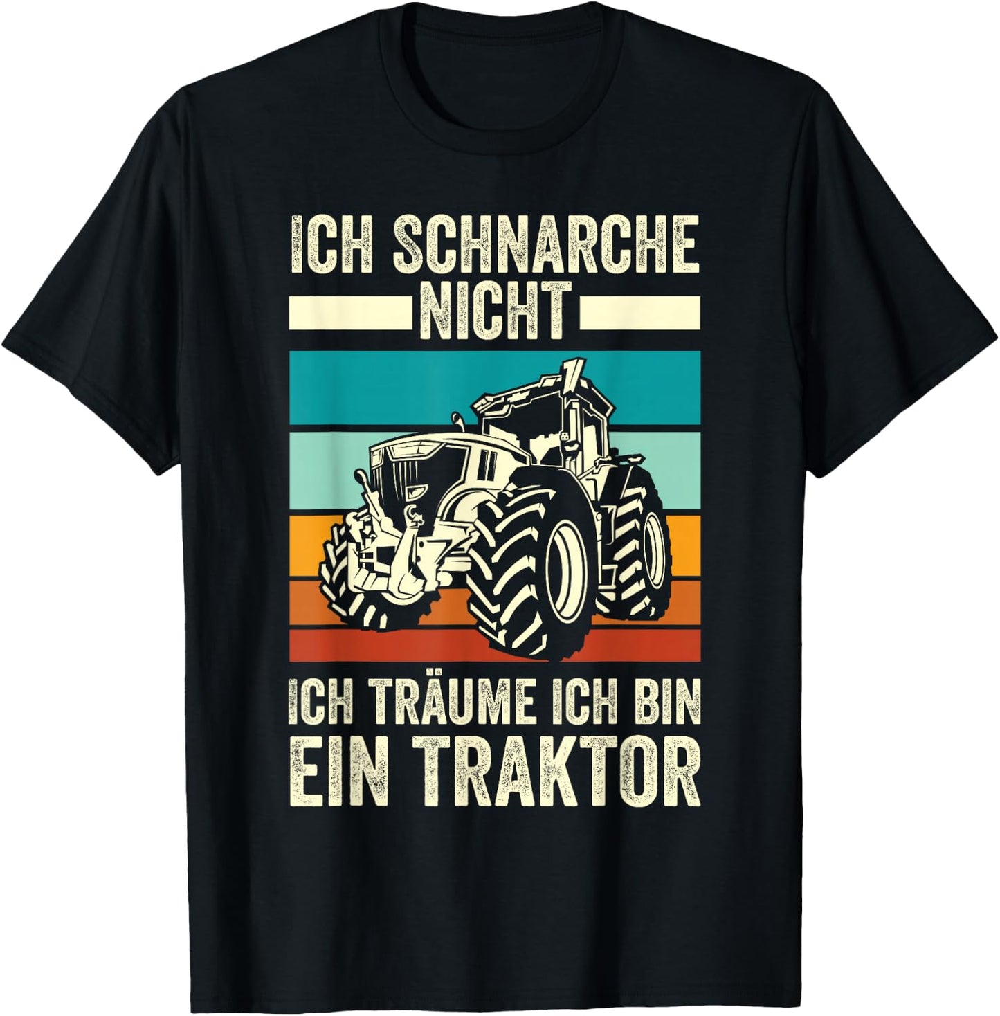 Landwirt Ich Träume Ich Bin Ein Traktor T-Shirt - T-Shirt | Black