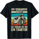 Landwirt Ich Träume Ich Bin Ein Traktor T-Shirt - T-Shirt | Black