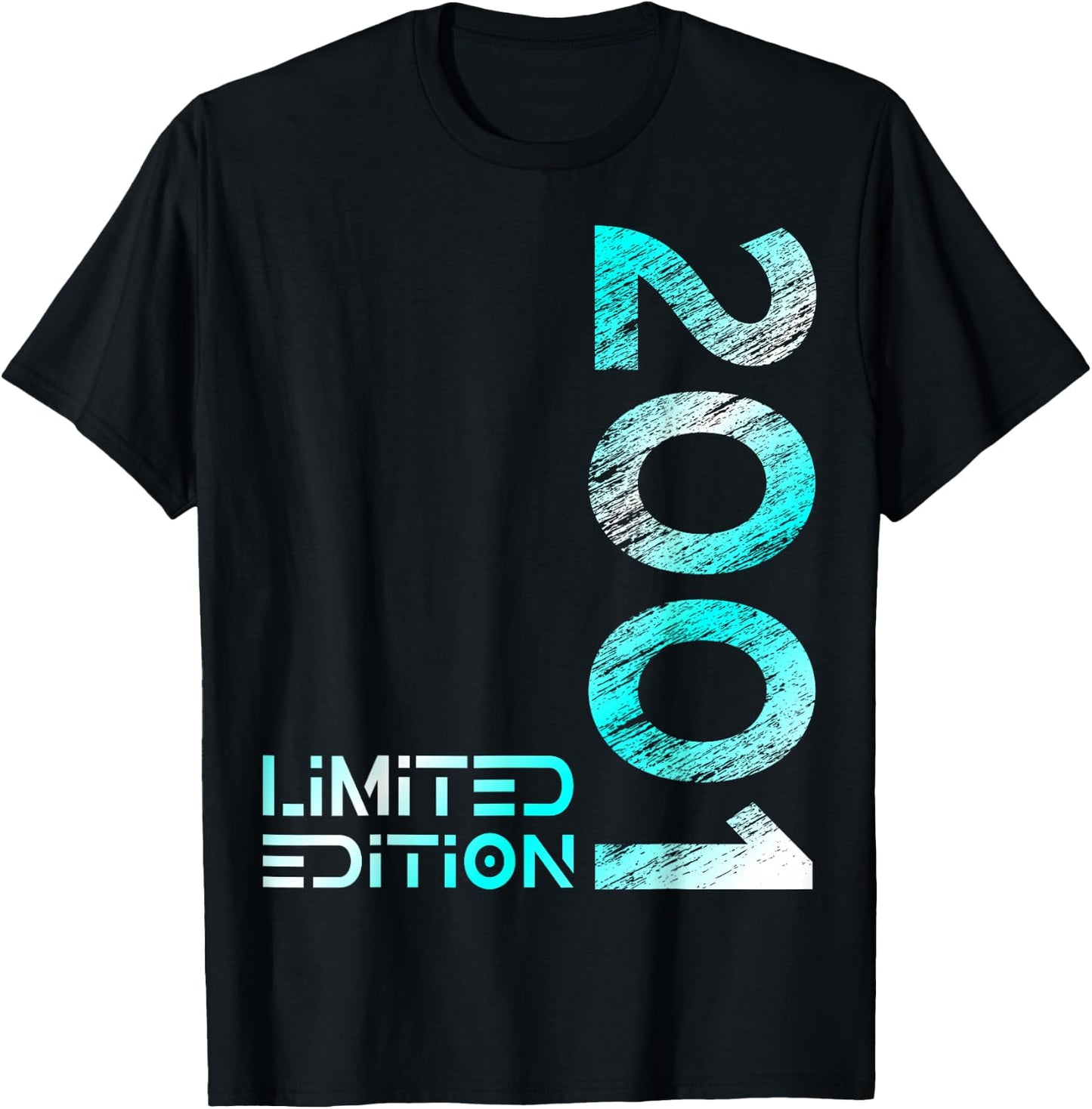 25. Geburtstag Limited Edition Jahrgang 2001 Mann Frau T-Shirt - T-Shirt | Black