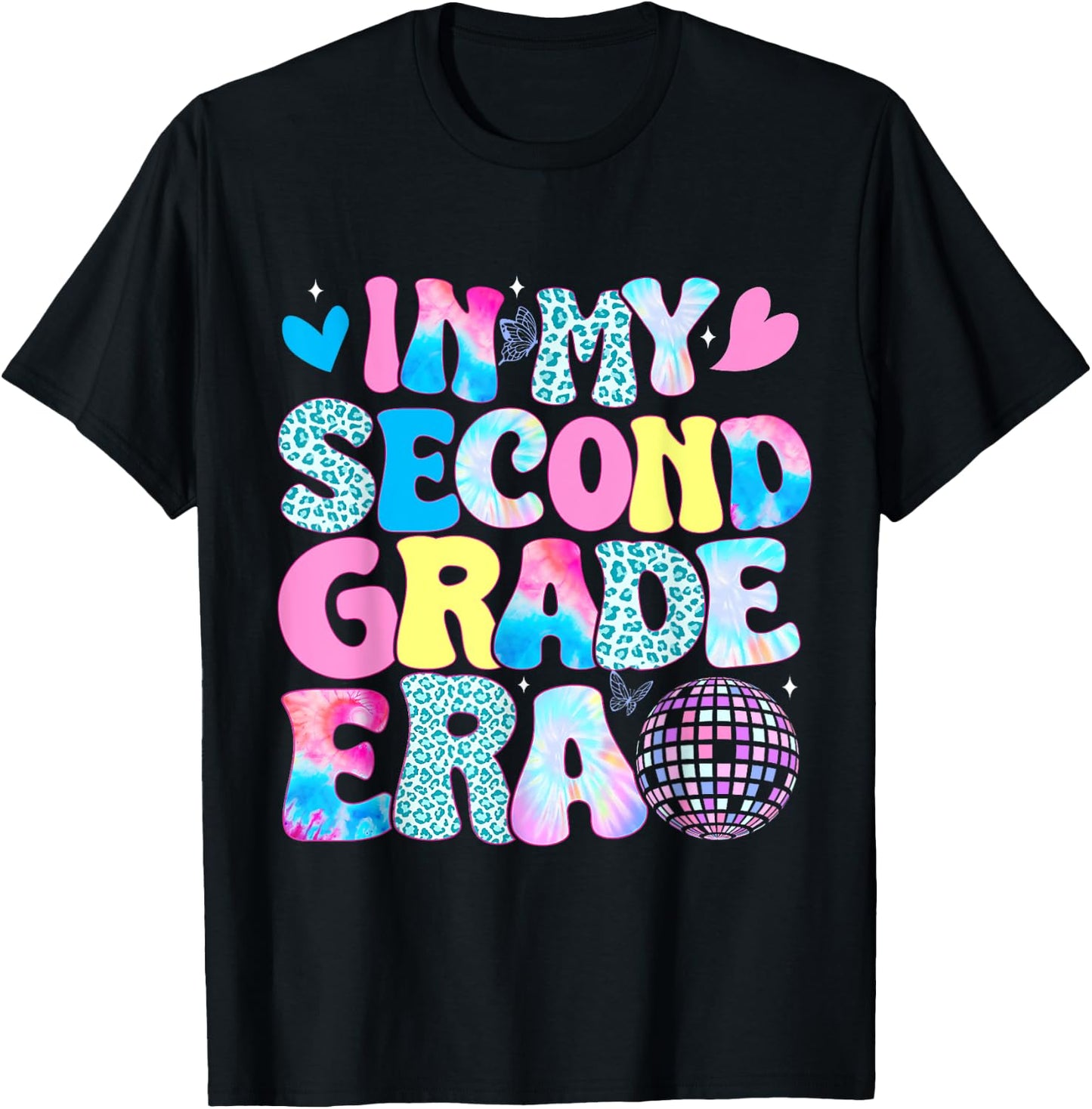 In My Second Grade Era 2nd Grade Girl Teacher Back to School T-Shirt - T-Shirt | Black