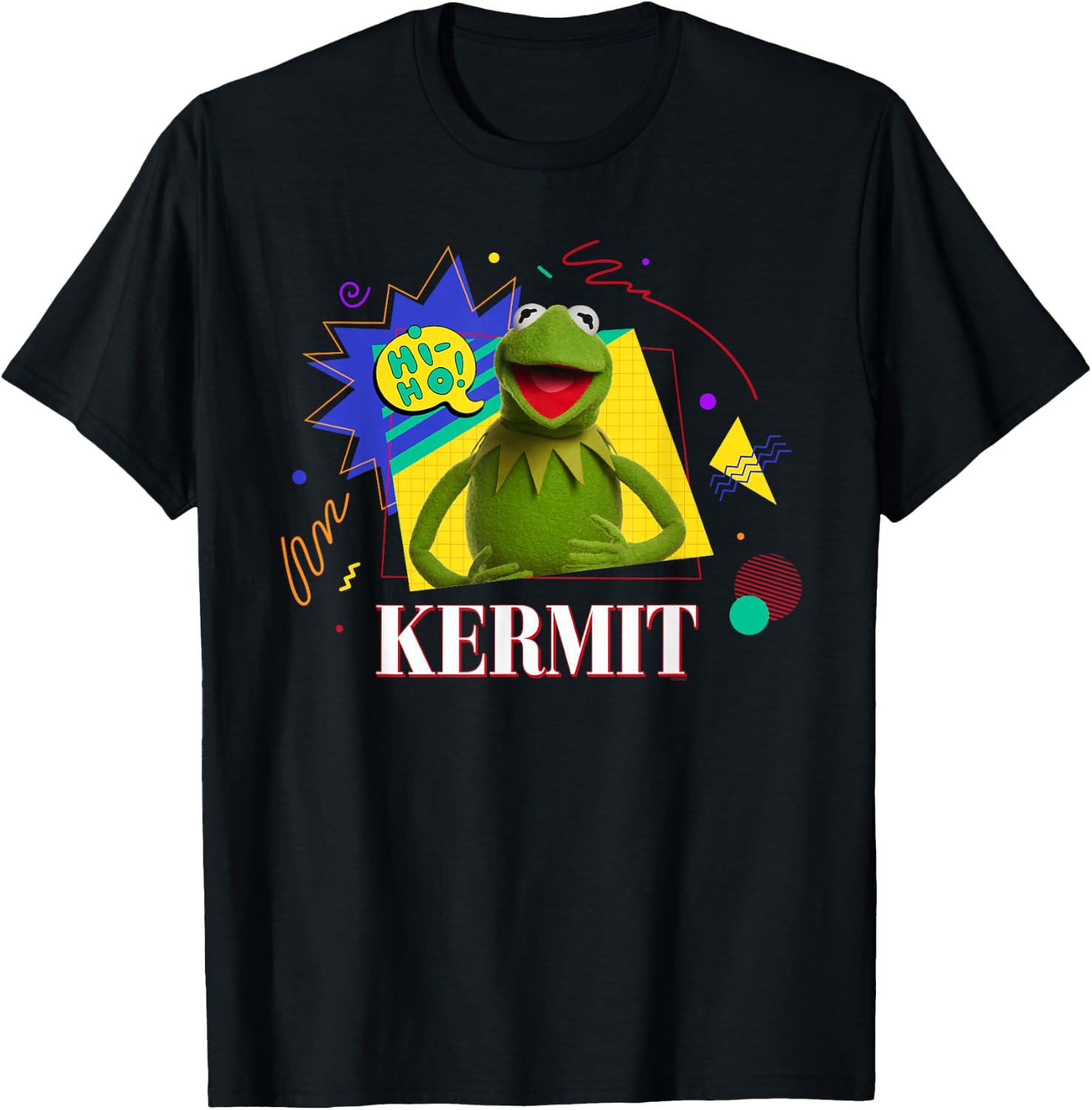 Disney Muppets Kermit the Frog Retro ’90s Muppet Matching T-Shirt - T-Shirt | Black