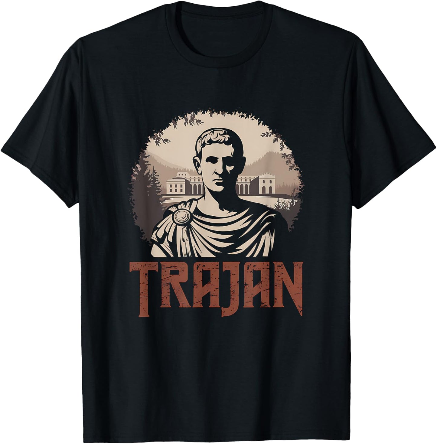 Trajan Ancient Roman Emperor T-Shirt - T-Shirt | Black