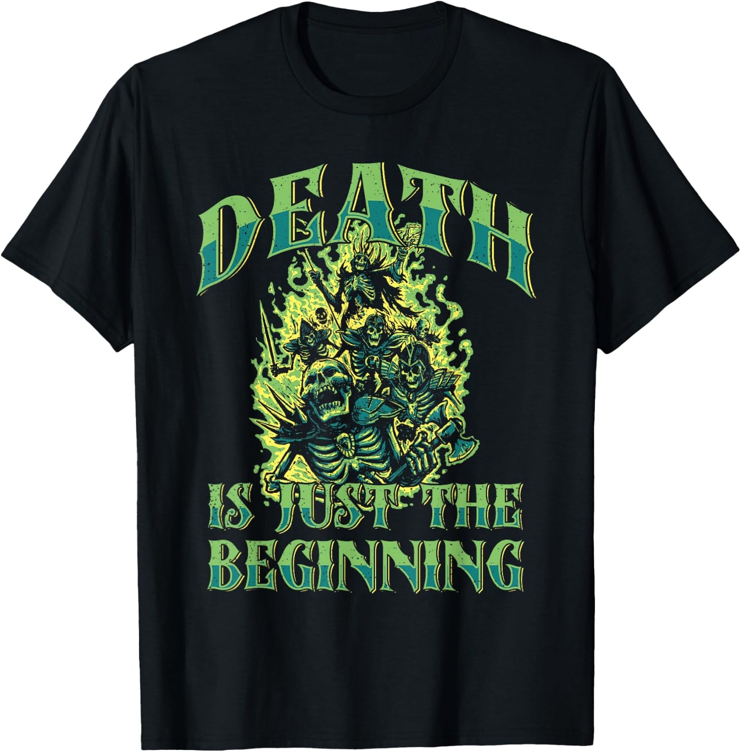 Necromancy Death Is Just The Beginning Necromancer T-Shirt - T-Shirt | Black
