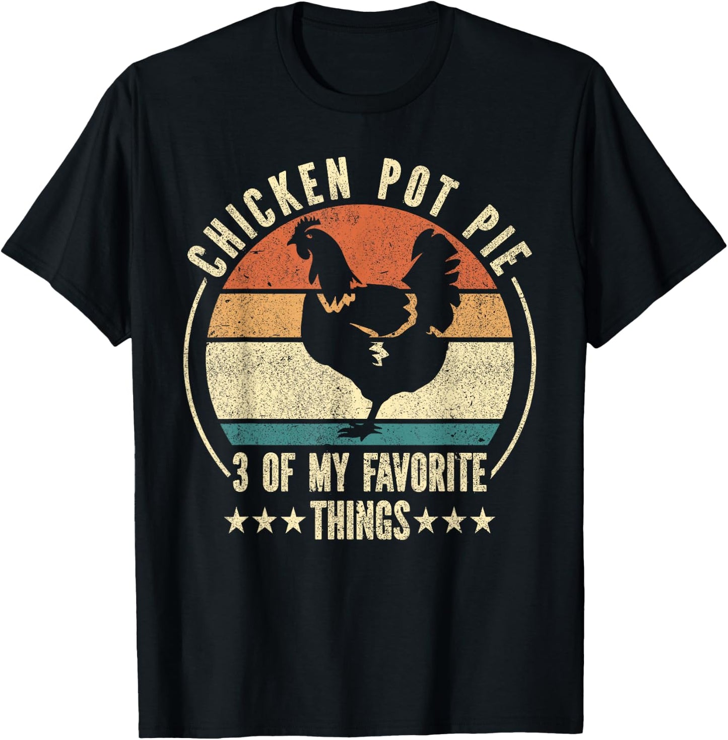 Vintage Chicken Pot Pie T-Shirt - T-Shirt | Black