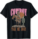Vintage Western Life Rodeo Country Cowboy Take Me Away T-Shirt - T-Shirt | Black