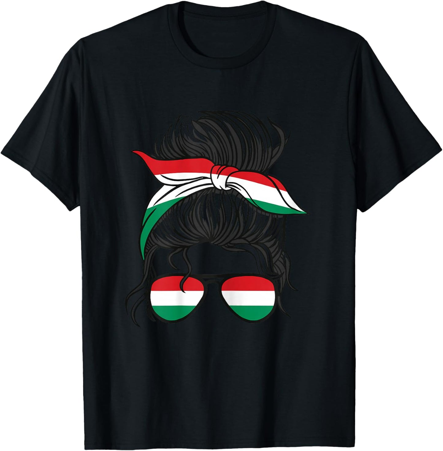 Magyarország Mädchen Ungarn Mädchen Magyar Frauen Ungarische Flagge T-Shirt - T-Shirt | Black