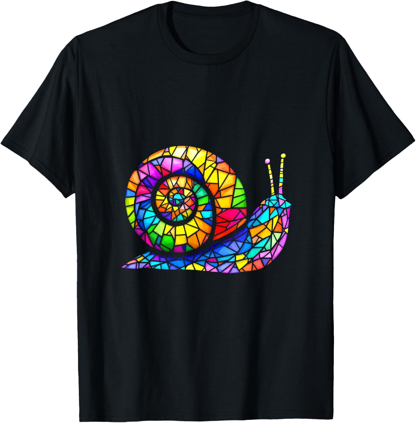 Mosaic Snail T-Shirt - T-Shirt | Black