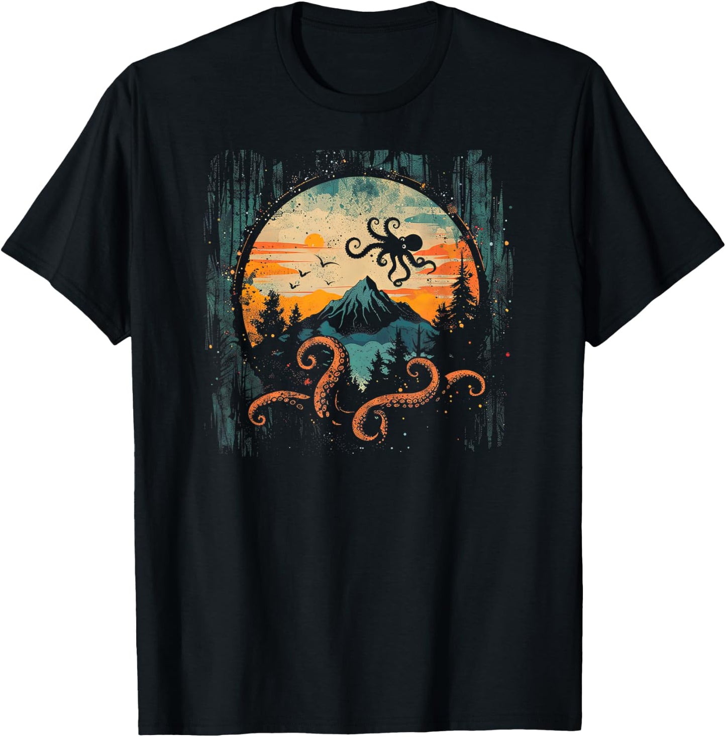 Octopus Shirt / Rhythmic T-Shirt - T-Shirt | Black