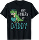 Father's Day for Kids Toddler Dino Happy Fathers Day Daddy T-Shirt - T-Shirt | Black