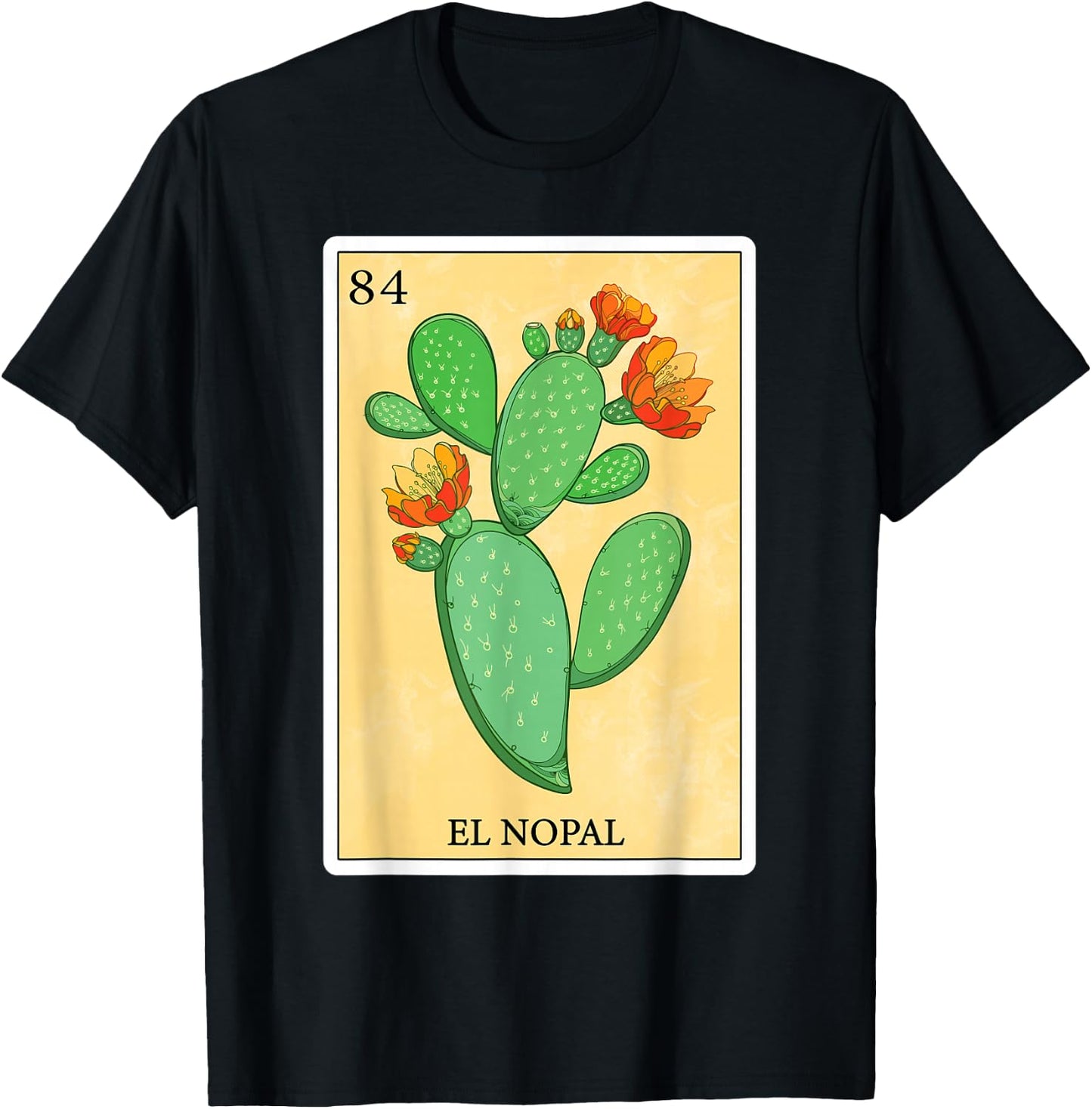 Funny Spanish-Mexican Bingo Gifts - El Nopal T-Shirt - T-Shirt | Black