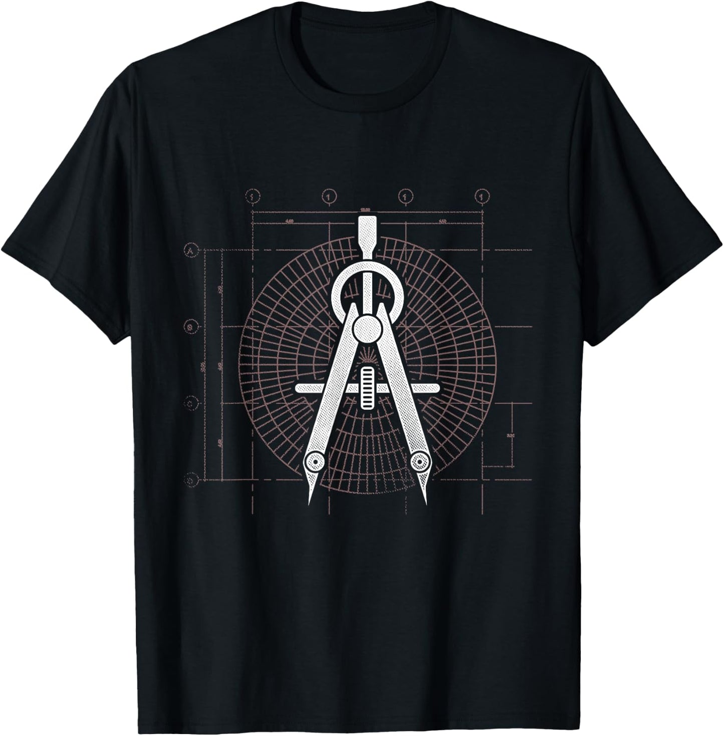 Retro Graphic Architect Architectural Student Draftsman T-Shirt - T-Shirt | Black