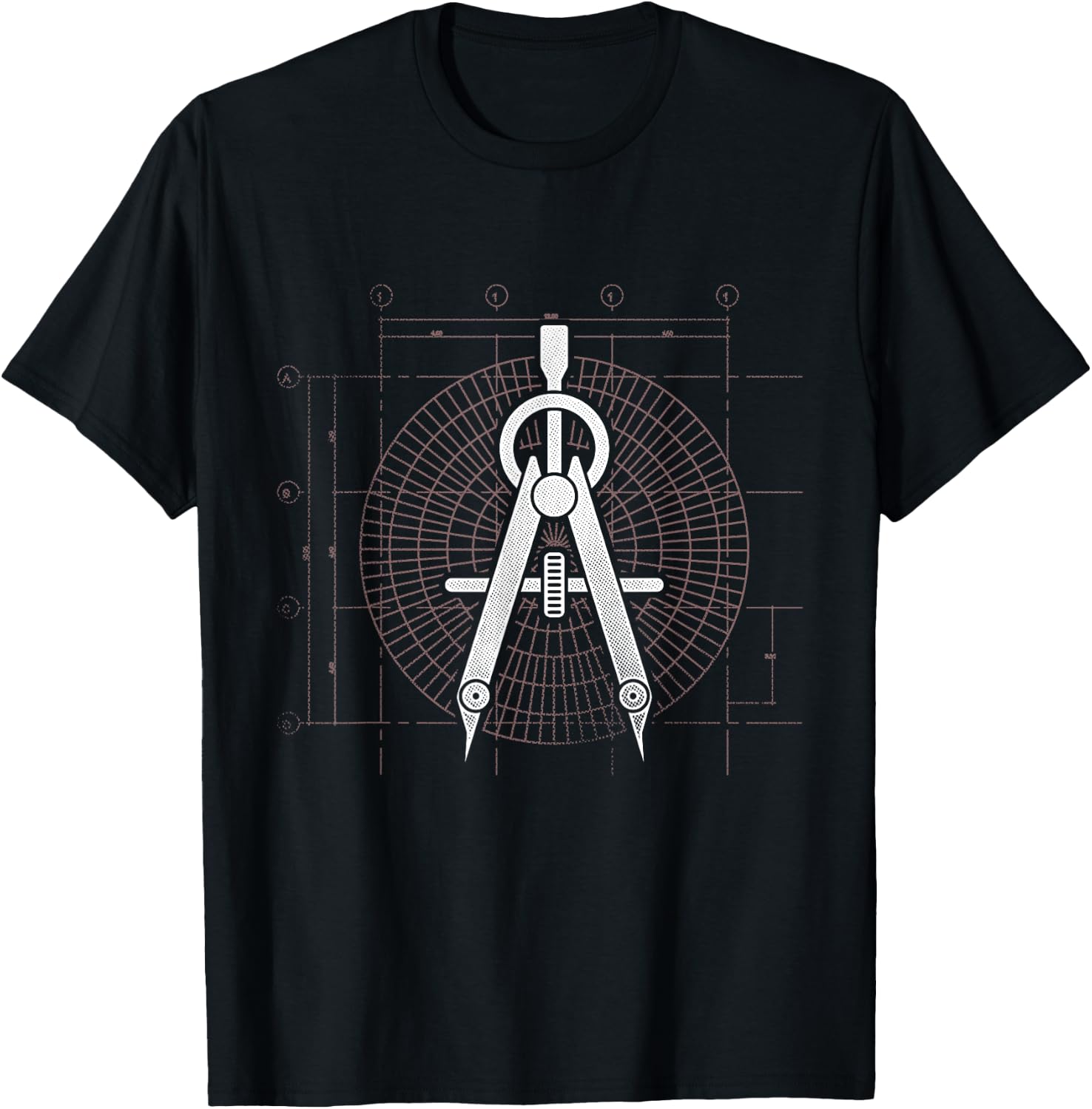 Retro Graphic Architect Architectural Student Draftsman T-Shirt - T-Shirt | Black