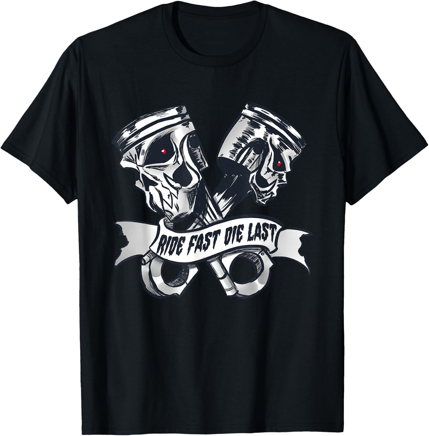 Ride Fast Die Last bikers T-Shirt - T-Shirt | Black