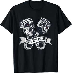 Ride Fast Die Last bikers T-Shirt - T-Shirt | Black