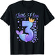 Little Miss Threenager Birthday Decorations Mermaid Girl T-Shirt - T-Shirt | Black
