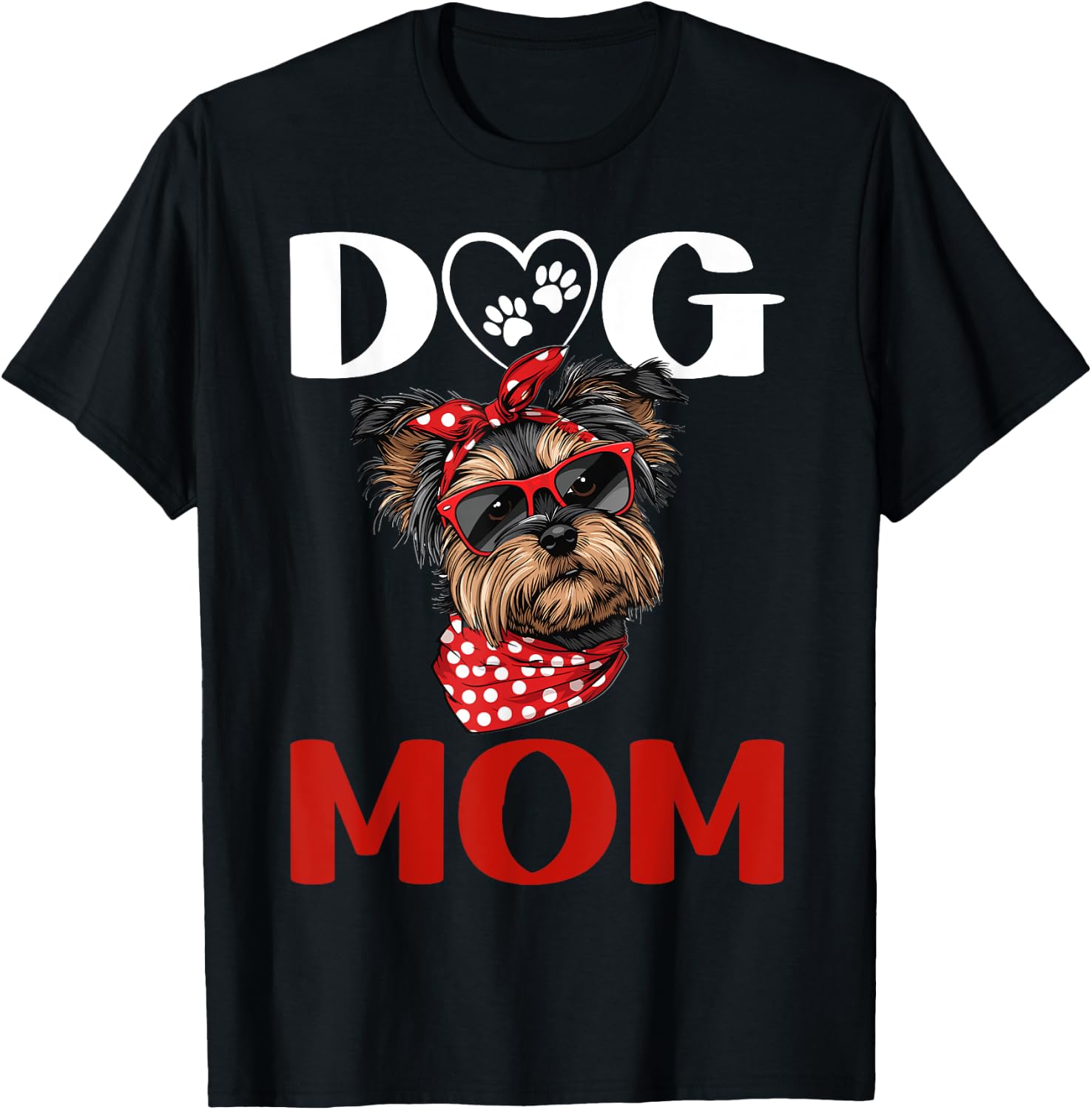 Yorkie Yorkshire Terrier Dog Dog Mom T-Shirt - T-Shirt | Black