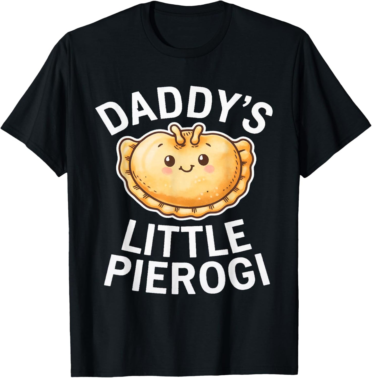 Daddy's Little Pierogi - Polish Pierogis Lover Dad Kids T-Shirt - T-Shirt | Black