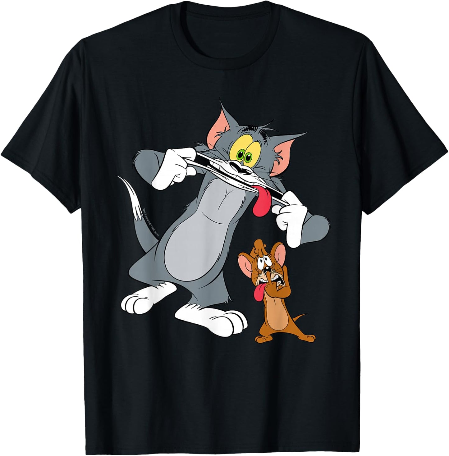 Tom and Jerry Funny Faces T-Shirt - T-Shirt | Black