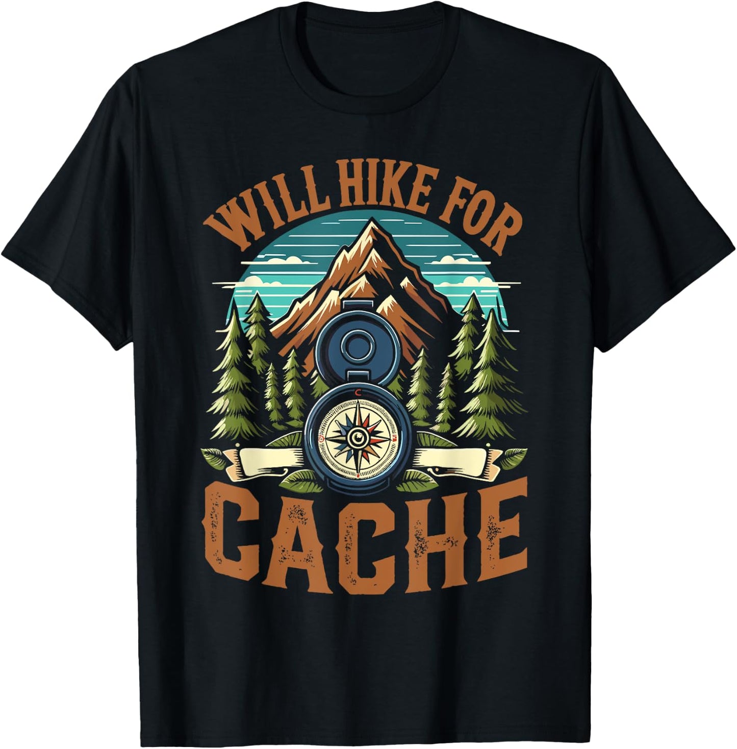 Geocache Enthusiasts Geocaching T-Shirt - T-Shirt | Black