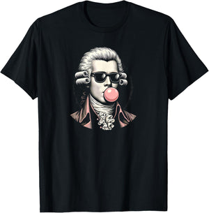 George Washington with Pink Gum T-Shirt - T-Shirt | Black