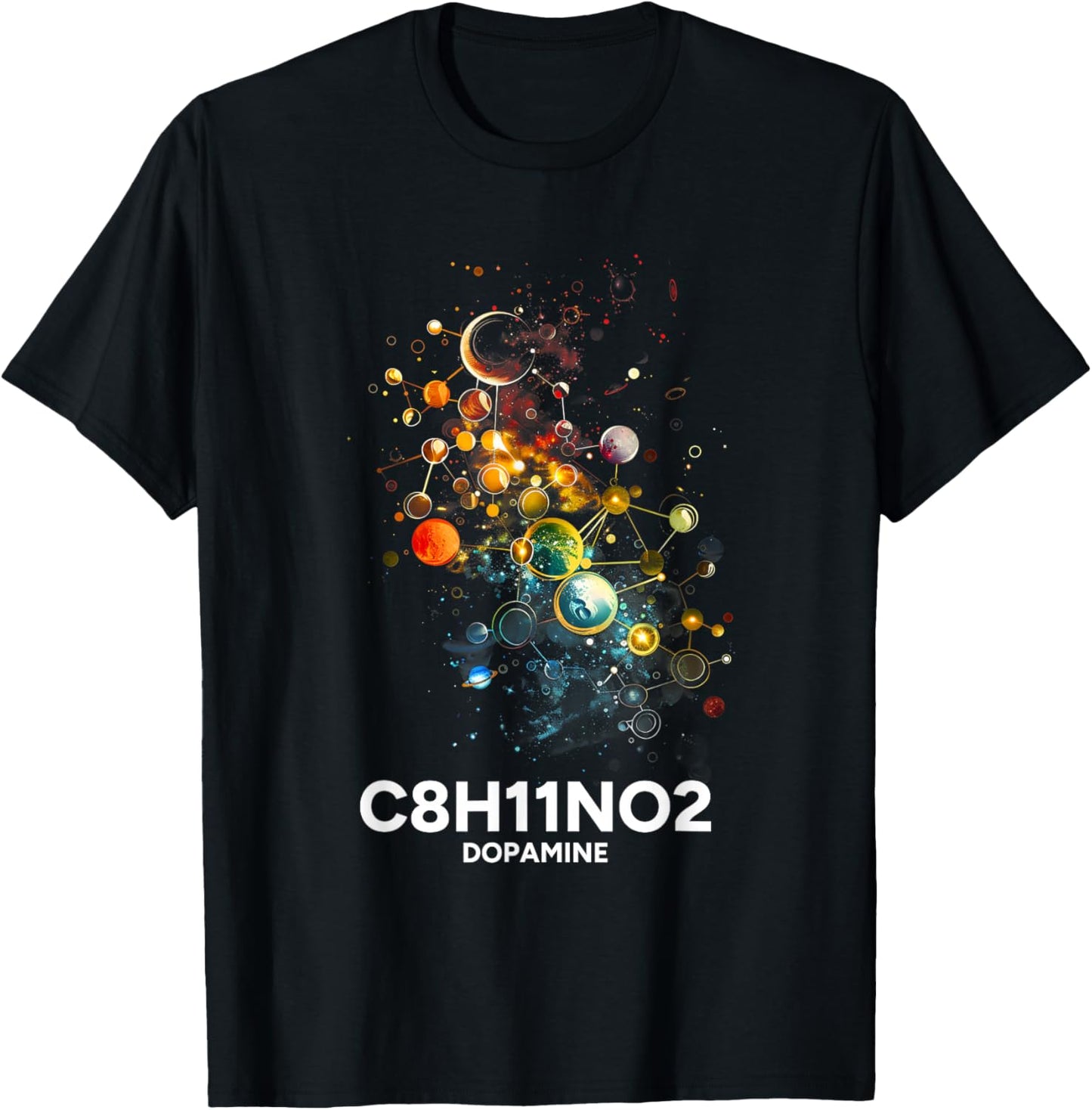Dopamin Molekül Chemie Wissenschaft Chemie Liebe T-Shirt - T-Shirt | Black