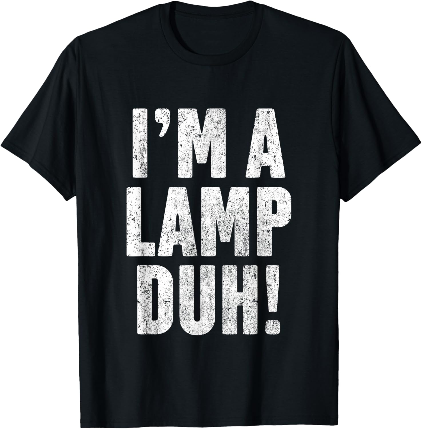 I'm A Lamp Easy Halloween Costume T Shirt Funny Moth T-Shirt - T-Shirt | Black